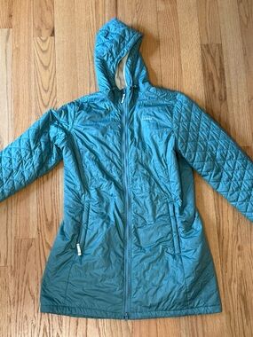 Teal Fleece-Lined Quilted Jacket